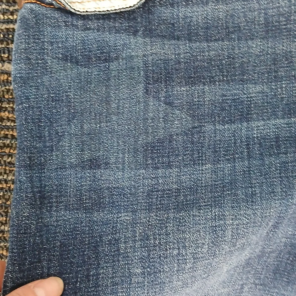 CAbi Women's Slim Boyfriend Denim Jeans 2 Tone Freyed Size 2 - Picture 4 of 9